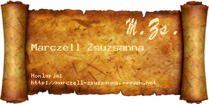 Marczell Zsuzsanna névjegykártya